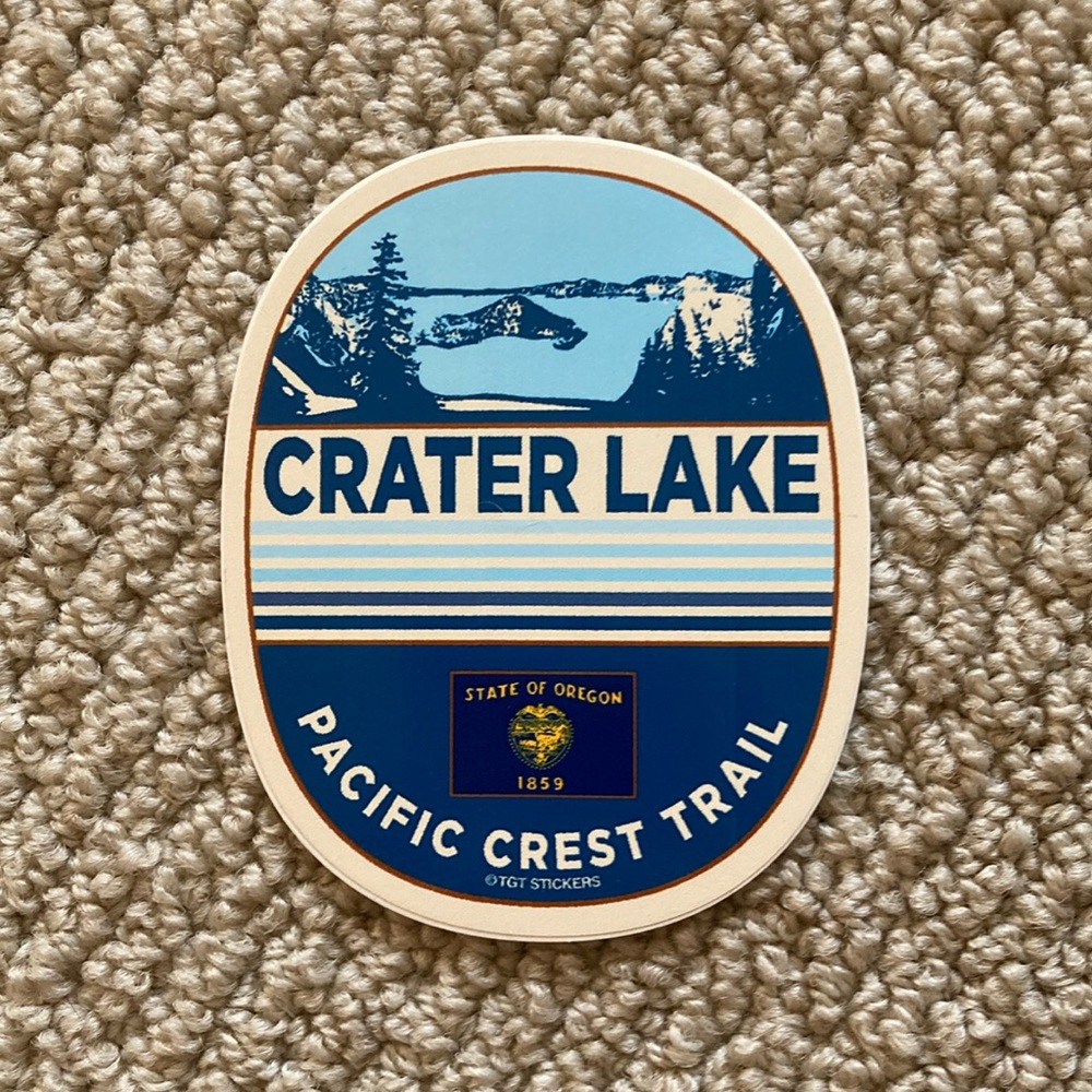 Crater Lake National Park Sticker Large Oregon Graphic Parks Project Souvenir